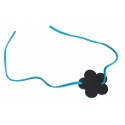 6 Bracelets Ardoise Fleur Bleu Turquoise