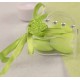 12 Confettis COEURS Paillettes VERT ANIS 