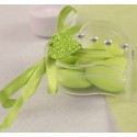 12 Coeurs Paillettes Vert