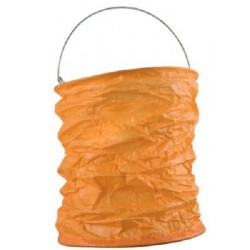 Grand Lampion froissé Orange