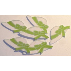 6 Confettis Bois Chapeaux Anis