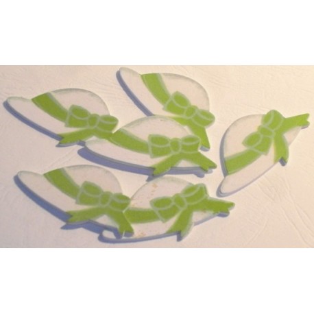 6 Confettis Bois Chapeaux Anis