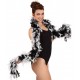 Boa Plumes Noir et Blanc