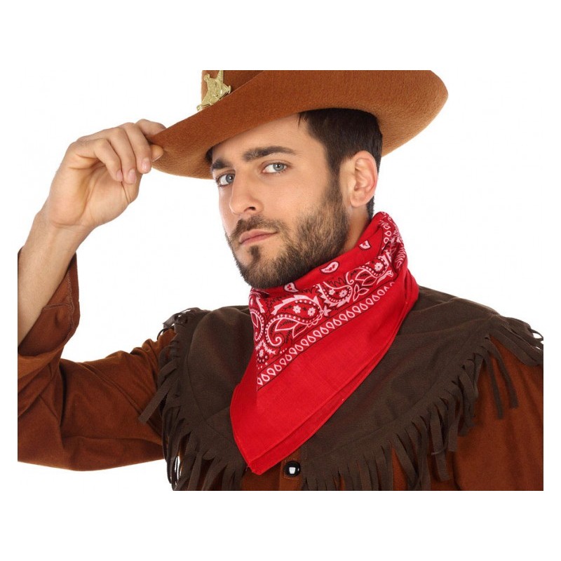 Bandana tissu Rouge Cowboy
