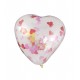 6 Ballons Confettis Coeur