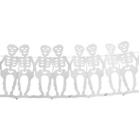 Guirlande Squelettes Blanc