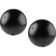24 Perles Nacrées Noir 2cm