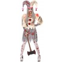 Déguisement Femme Arlequin Ensanglanté