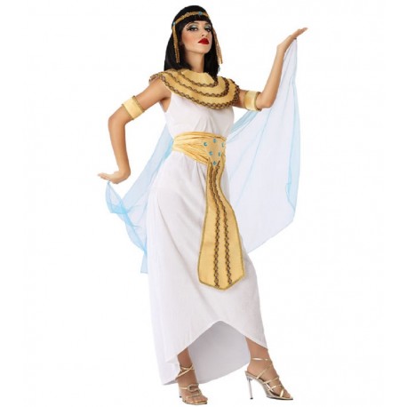 Déguisement Femme CLEOPATRE Blanc XL 44 Egyptienne Reine Egypte NEUF pas cher 