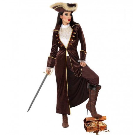 Déguisement Capitaine Pirate Elégante Femme