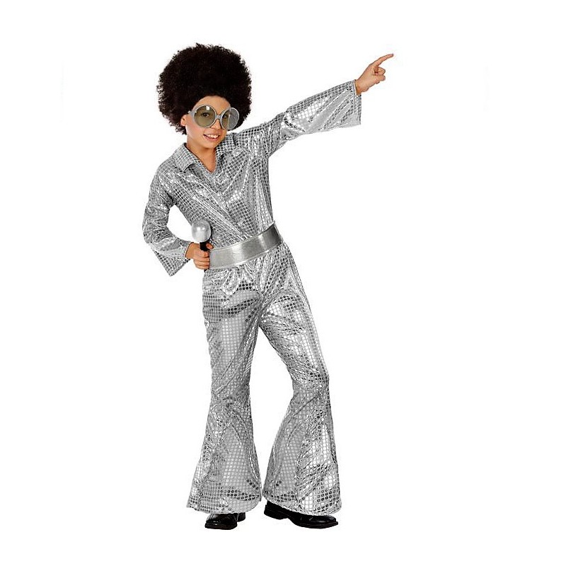 Set Accessoires Disco Années 70 - Chapeau, Lunettes Et Boucles D'oreilles à Paillettes Bleues - Pour Fête, Anniversaire, Déguisement