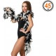 Boa Plumes Noir et Blanc