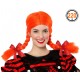 Perruque orange Fifi