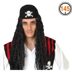Perruque Noire de Pirate