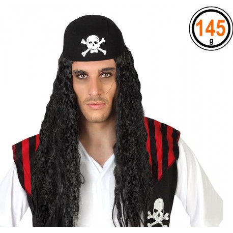Perruque Noire de Pirate