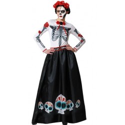 Déguisement Femme Squelette Mexicain