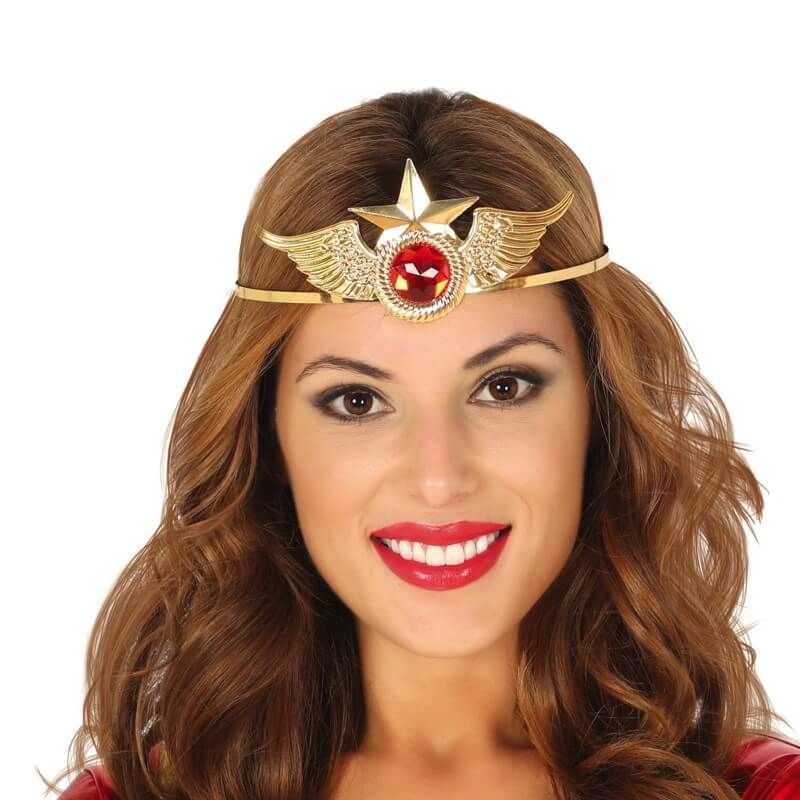Funidelia | Perruque Wonder Woman pour femme Super héros, DC Comics -  Accessoire pour Adultes, accessoire pour déguisement - Noir
