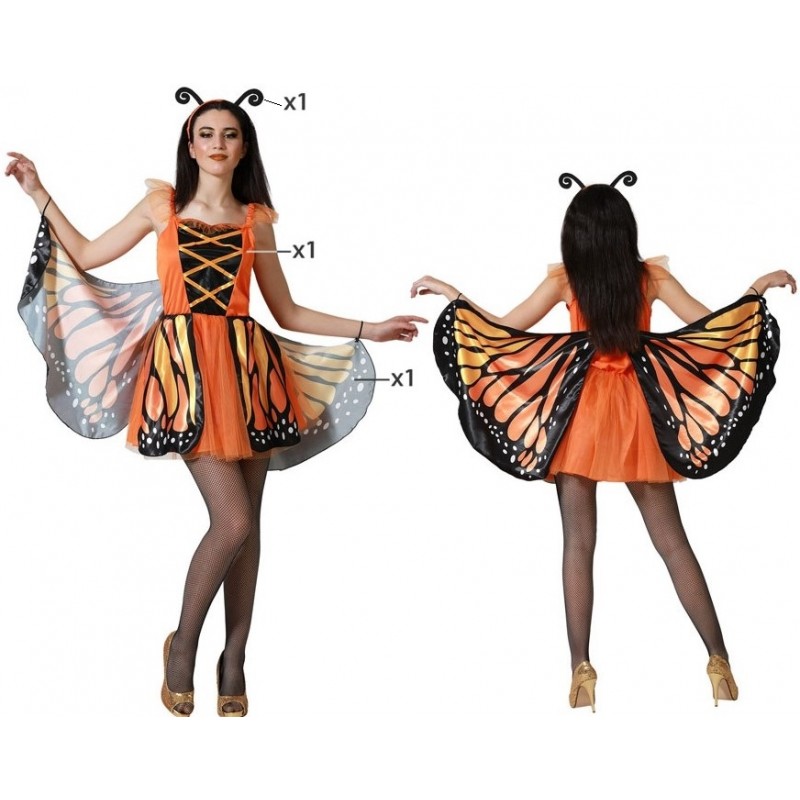 Costume de Papillon Monarque pour Filles - Party Expert