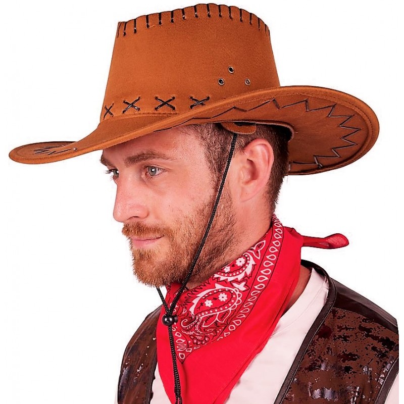 Chapeau de cowboy homme marron