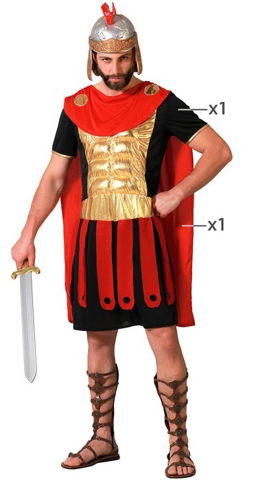Déguisement de gladiateur romain blanc pour homme Centurion Warrior