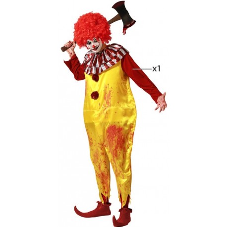 Déguisement Homme Clown Jaune Ronald