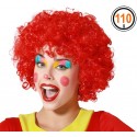 Perruque Afro Clown Rouge
