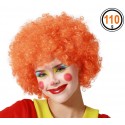 Perruque Afro Clown Orange